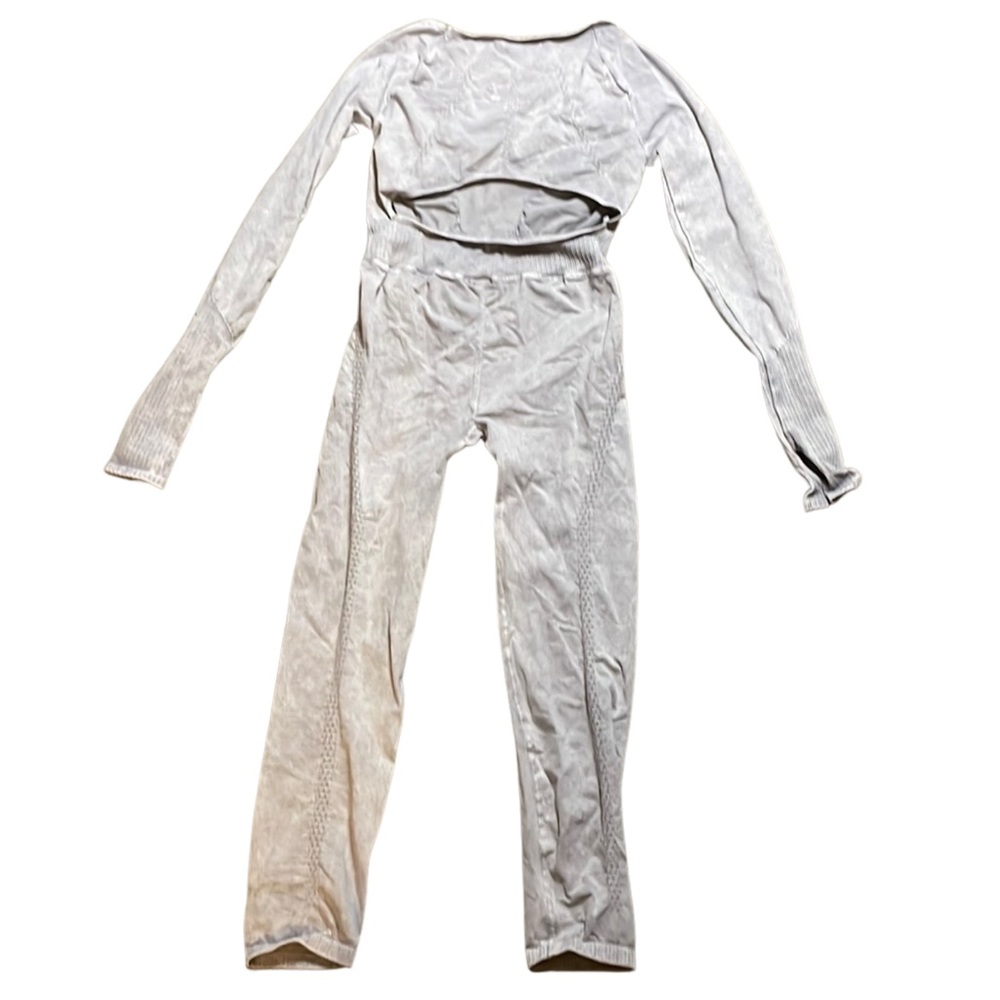 Free People Movement Good Karma Onesie Ice Grey size XS/S NEW - Picture 3 of 4